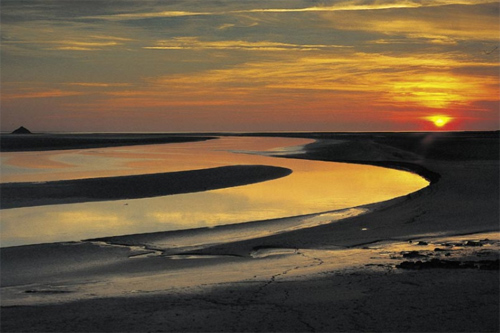 photographie du mont st michel en normandie